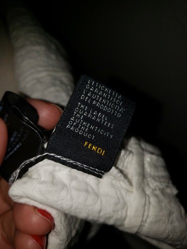 FENDI Gr. 40 Offwhite Elfenbein Baumwollmischung ärmelloses Cocktailkleid 40/XS - Bild 10 von 12