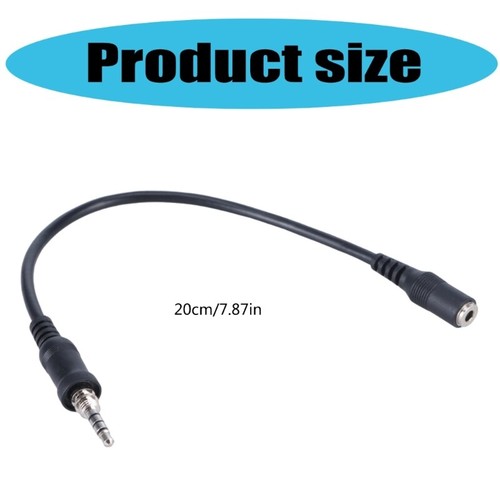 3.5mm Cable Sound Transmission Cable ABS Adapter for Handheld Radio Enthusiasts - Afbeelding 8 van 8