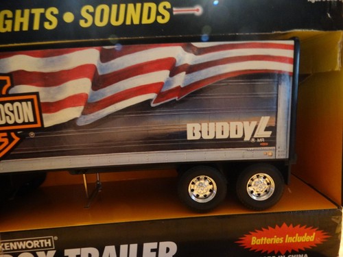 1994 Buddy L Kenworth Electronic Box Trailer Truck Harley Davidson - #5657 - Picture 3 of 7