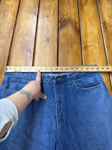 BCC Blue Men's 36X32, Relaxed Fit, Straight Leg Jeans, - Picture 6 of 14