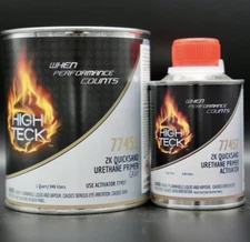 High Teck 77451 2K Quicksand Urethane Primer GRAY QUART Kit w/Hardener!