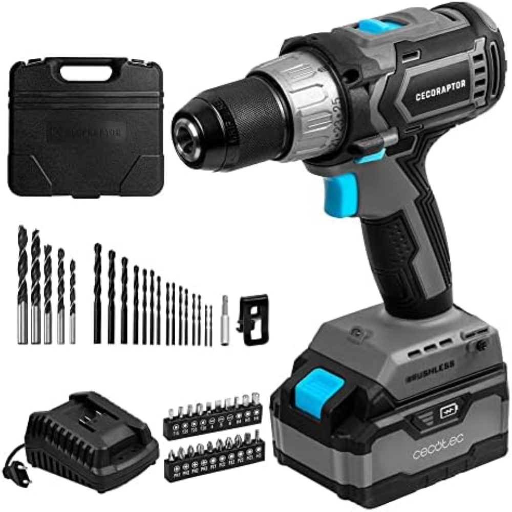Cecotec Trapano a batteria CecoRaptor Perfect Drill 4020 Brushless Ultra. Batter