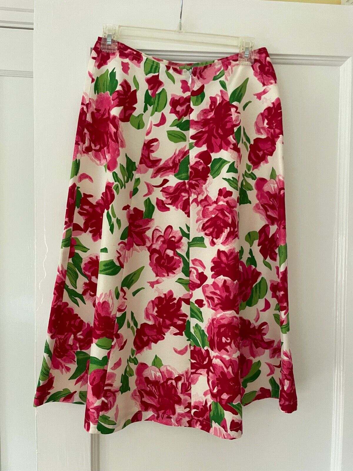 Tibi Silk Floral Midi Skirt - image 1