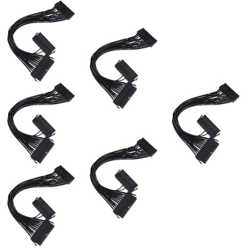 Set of 6 Stromkabel 24-poliges Netzkabel Motherboard-Stromversorgung - Bild 2 von 12