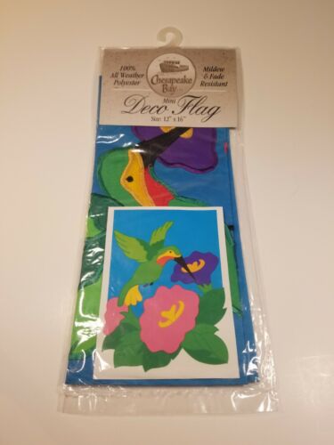 New ListingChesapeake Bay Mini Deco Flag Hummingbird Yard Flag 12 x 16 New Sealed