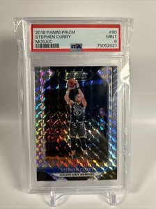 2018 Panini Prizm Stephen Curry Mosaic #90 PSA 9 MINT