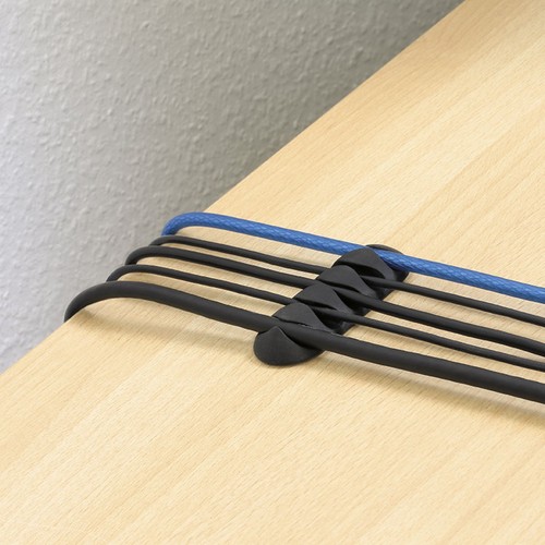 ✅Kabelhalter 10er-Set Selbstklebend  Kabelbefestigung Kabelclips Kabelführung - Bild 3 von 5