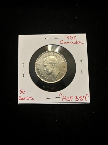 1952 Canada 50 Cents Canada Half Dollar Silver Circulated “KCF357”