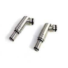 (Lot of 2) NEW iSi 2228001 Thermo Xpress Whip Nozzle Adapters Stainless Steel