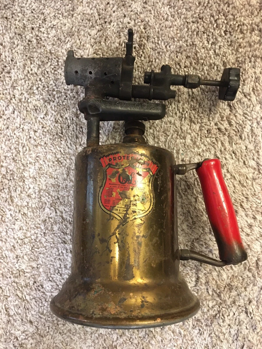 Vintage Brass Clayton Lambert Gasoline Blow Torch eBay