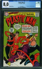 Plastic Man #1 CGC 8.0 DC 1966 - 1st Silver Age Plastic Man - WHITE Pages! P2 cm