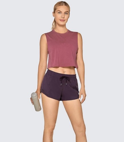 CRZ YOGA Quick Dry Women’s Running Shorts With Liner - Picture 6 of 8
