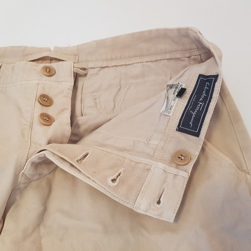 Salvatore Ferragamo Pantalón Vaqueros Blanco Crema Talla 48 Hecho en Italiano 100% Algodón - Imagen 2 de 18
