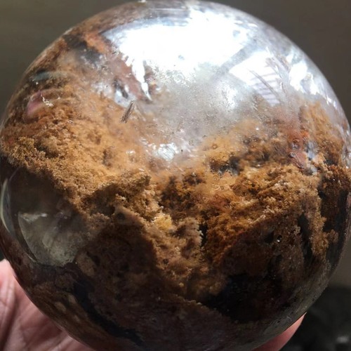 2.55 lb Natural Ghost Quartz ball Crystal Energy Gem ball Reiki healing - Photo 1 sur 12