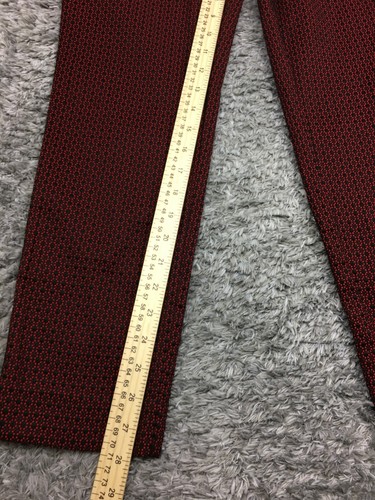 Counterparts Skinny Pants Womens Size 8 Red Black Stretch - Picture 8 of 11