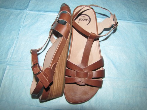 NWOB ABEO 'Irma' Brown Leather Strappy Sandals - 10M - Picture 3 of 5
