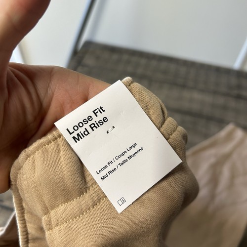 New Nike Essential Fleece Curve Cropped Sweatpants Loose Fit (DD5636-200) Small - Picture 10 of 13