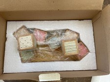 1992 Enesco Cherished Teddies Quilted Resin Blocks Displayer CRT004 b2
