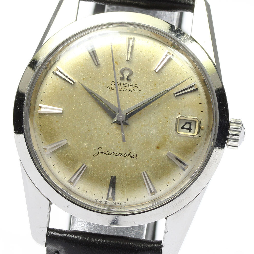 OMEGA Seamaster Date Silver Dial Automatic Men s Watch 785590 eBay