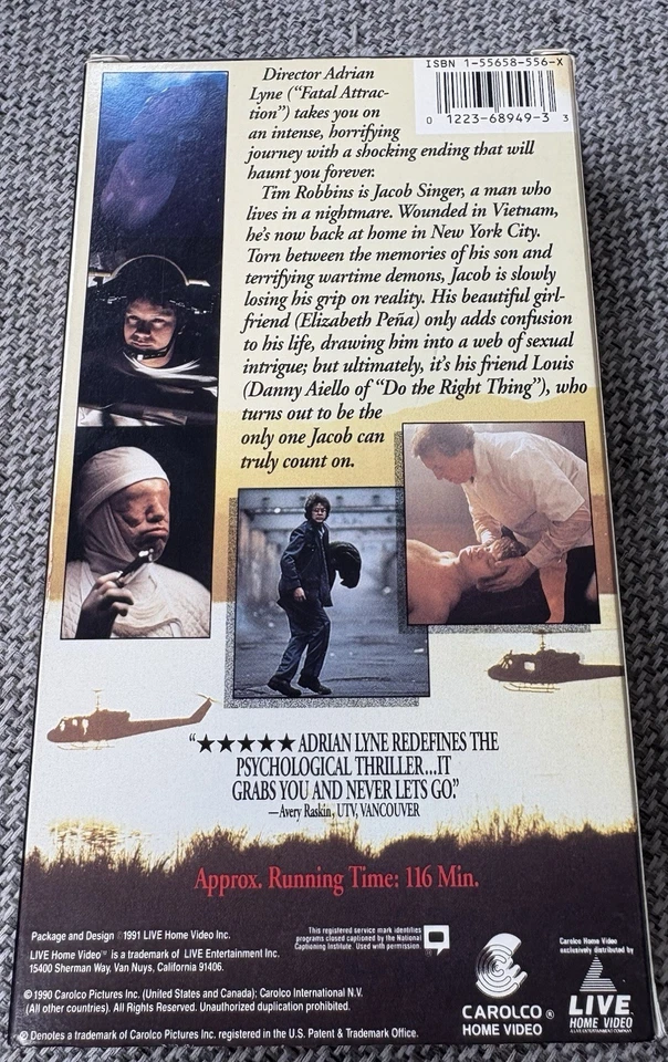 Jacobs Ladder (VHS, 1991) - Image 2 of 2