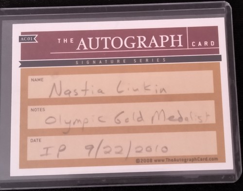 World of Sports Nastia Liukin autographed & Other Rare Cards - Bild 5 von 6