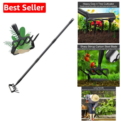 #ad Elite Heavy Duty Gardening Tool Stirrup Hoe with Adjustable Long Handle 32 62quot; $39.97