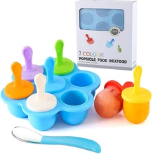 Silicone Popsicle Molds, Ice Pop Molds, Storage Container for Homemade Food, Kid