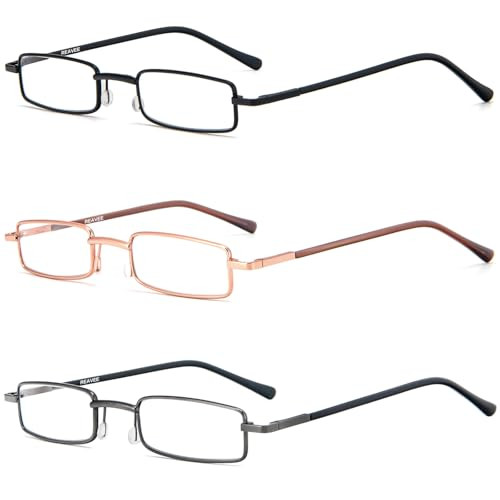 3 Pack Slim Pen Reading Glasses Small Tube Stylish Readers for Men Women - Picture 2 of 6