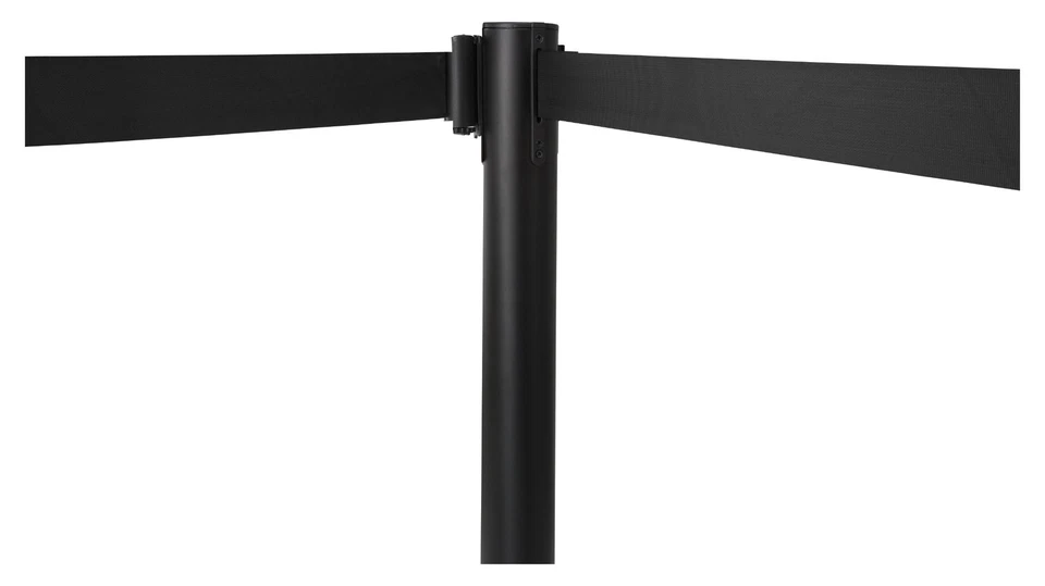 Barrière Poteau Sécurité Système Balisage Personnes Discotheque VIP Set 10x Noir - Photo 3/4