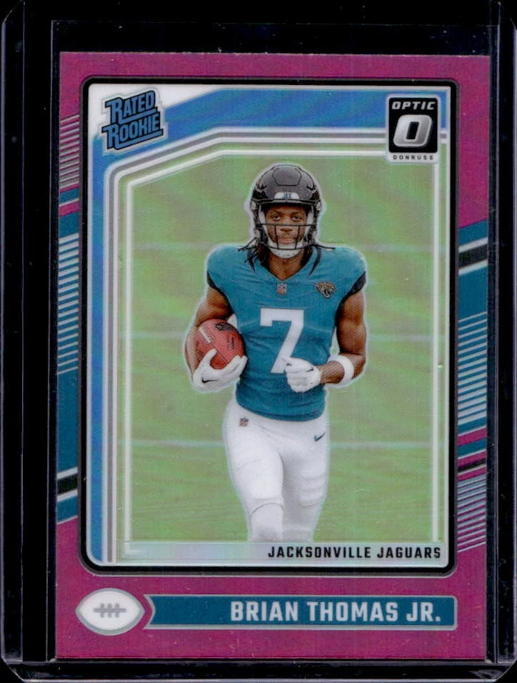 2024 Donruss Optic Brian Thomas Jr. Pink Rated Rookie #214 Jaguars