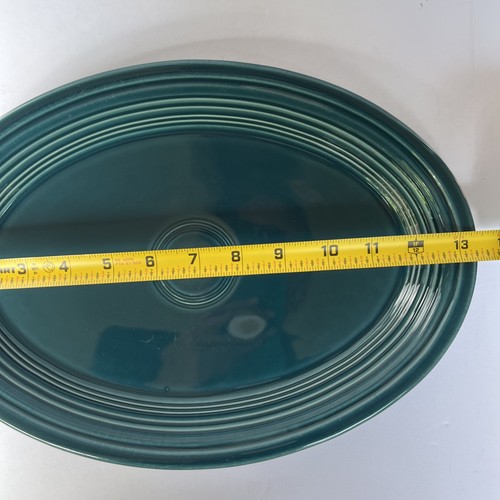VTG Fiesta Juniper Oval Serving Platter 13.5” Fiestaware Homer Laughlin HLC USA - Picture 5 of 10