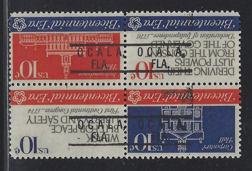Precancels - FL - Ocala - 1546a-801 - 10¢ First Continental Congress Block