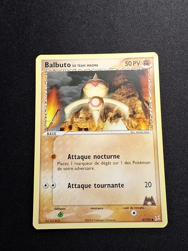 Balbuto 61/95 EX Team Magma Vs Team Aqua Carte Pokémon FR - Picture 1 of 9
