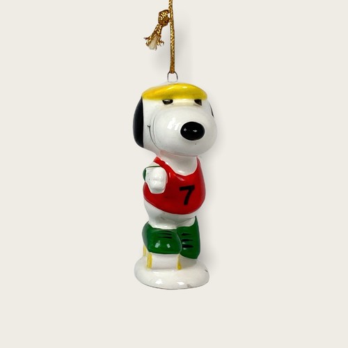 1970s Snoopy Roller Skating Peanuts Vintage Christmas Ornament - Made in Japan - Picture 2 of 3