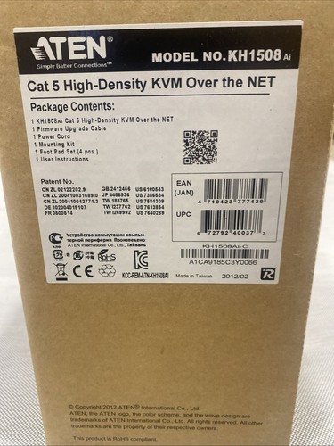 KH1508Ai 1-Local/Remote Share Access 8-Port Cat 5 KVM over IP Switch - Picture 1 of 3