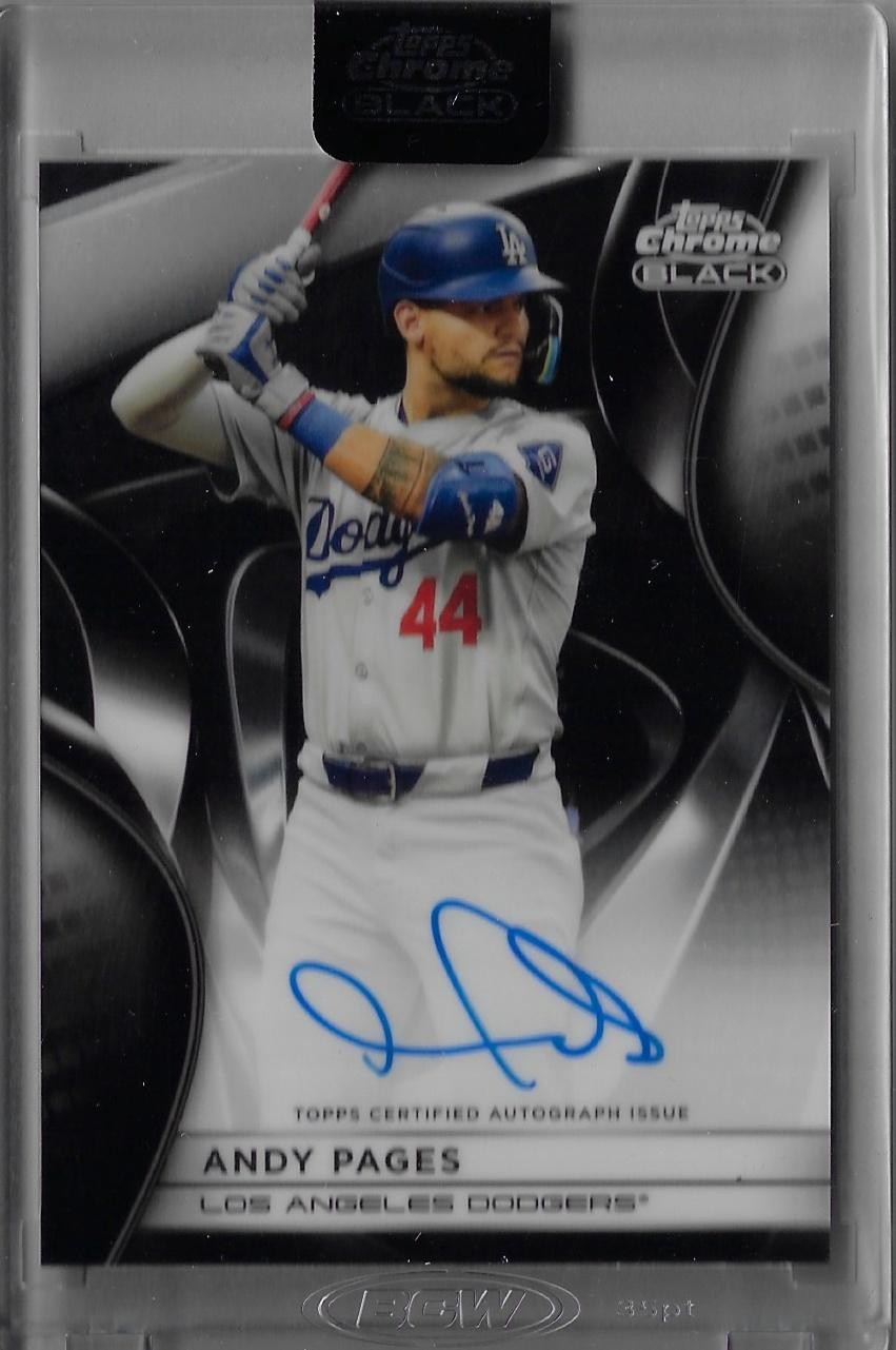 2025 Topps Chrome Black #CBA-APA Andy Pages Autographs