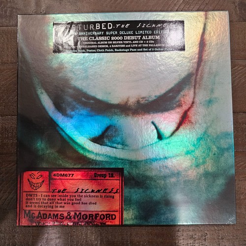 DELUXE (1 LP + 3 CD Box Set) Disturbed The Sickness 25th Anniversary NEW/SEALED - Picture 3 of 4