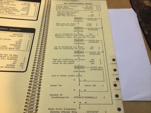 Gebrauchte Boeing 707 Abnormal & Notfall Checkliste Transasian Airlines - Bild 13 von 19