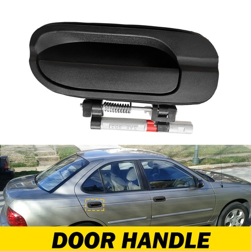 Right Rear Side Black Door Handle Exterior For 2000-2006 Nissan Sentra NI1521108 - Picture 10 of 14