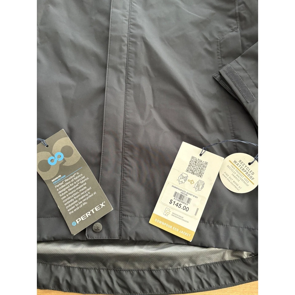 NWT Men's RAB Downpour Eco Jacket - Small - Black - Image 4 of 4