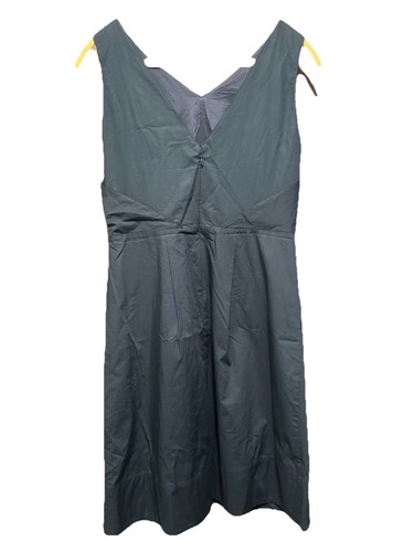 Madewell Deep Navy Blue Cut Out Sleeveless Sundress Preppy Classic Size 12 - Picture 2 of 11