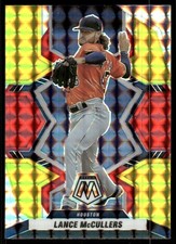 2022 Panini Mosaic Mosaic Choice Fusion Red and Yellow #71 Lance McCullers - BB