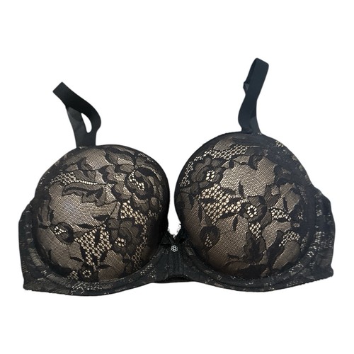 Wacoal 853201 Lace Finesse Underwire T-Shirt Bra Royal Black Size 30DDD - Picture 3 of 5