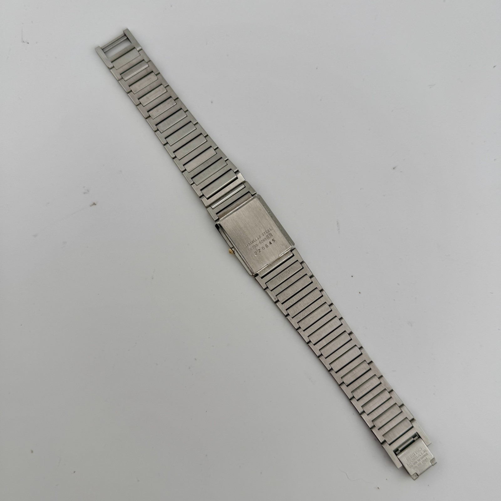 Seiko Lassale Quartz Rectangular Watch, Two-Tone … - image 6