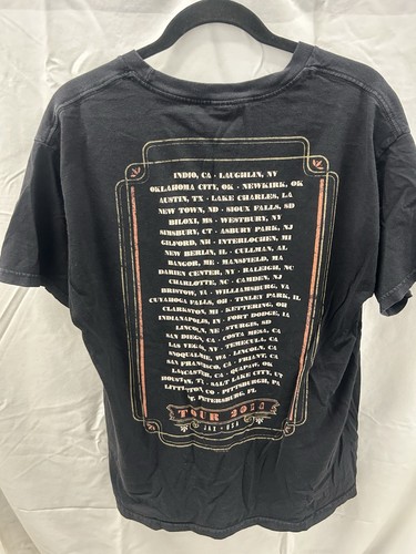 Lynyrd Skynyrd Black Concert T-Shirt, Preowned Large - Foto 2 di 2