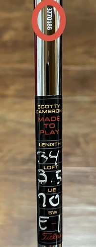 Scotty Cameron Studio Style Fastback 1.5 Putter - LH - New - Xtreme Dark - 34” - Picture 7 of 10