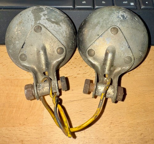 PAIR OF VINTAGE PMCo-401 BACK UP LIGHTS CHEVY DODGE FORD REVERSE LITES RAT ROD - Picture 2 of 19