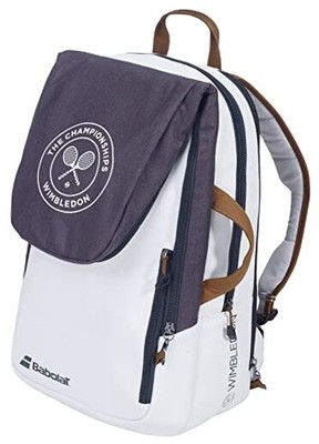  Pure Wimbledon Tennis Backpack (White/Grey) 