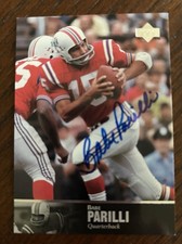 1997 Upper Deck Legends Auto Babe Parilli #AL-152 New England Patriots