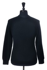 Saint Laurent Black Cashmere Crew Neck Sweater 36349